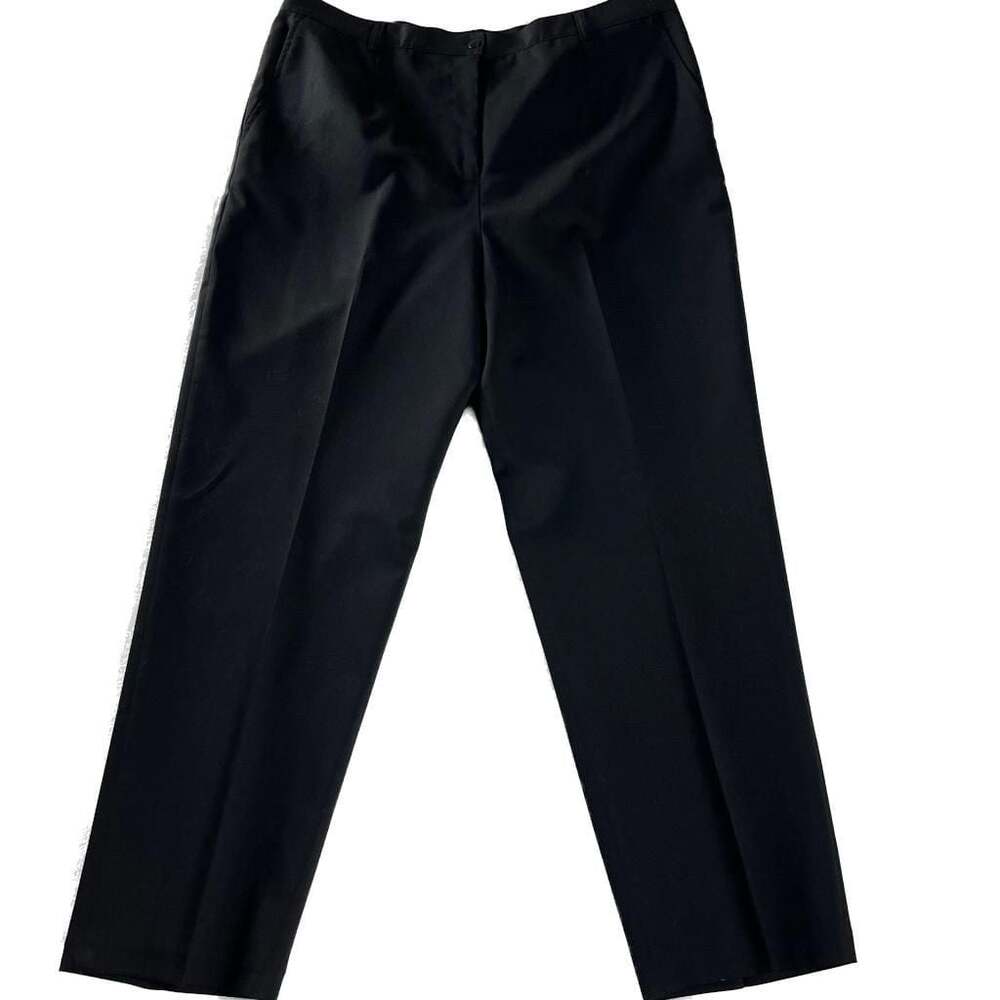 Appleseed’s Black Wool‎ Blend Straight Leg Dress Trousers Size 18